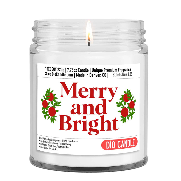 Merry and Bright Candle