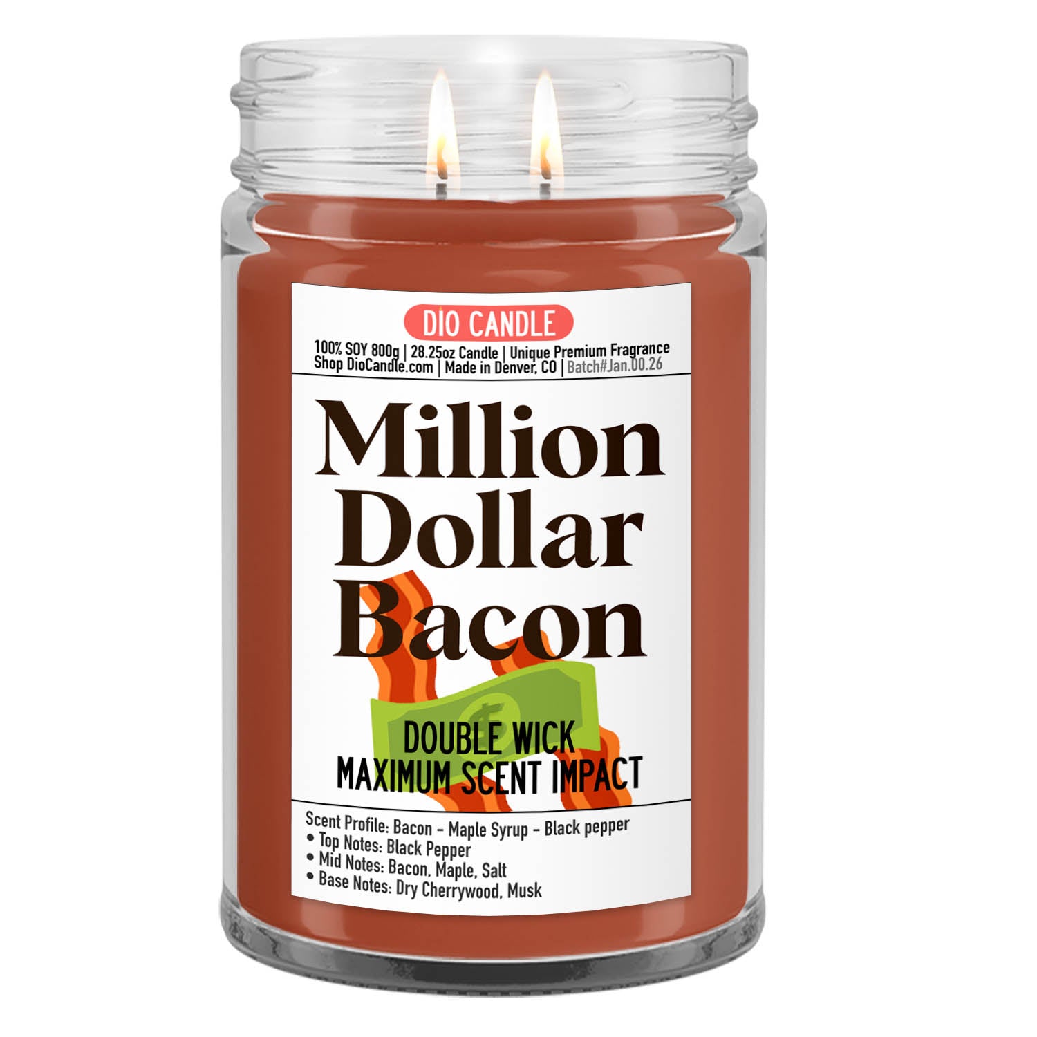 Million Dollar Bacon Candle