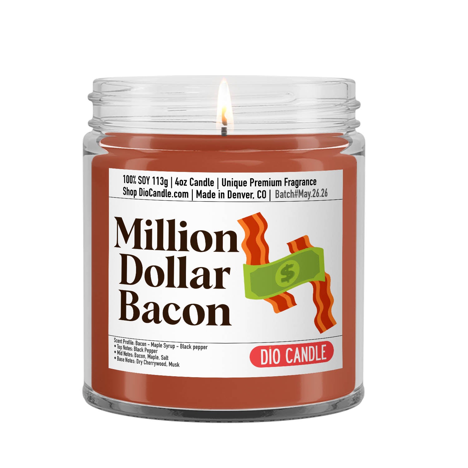 Million Dollar Bacon Candle
