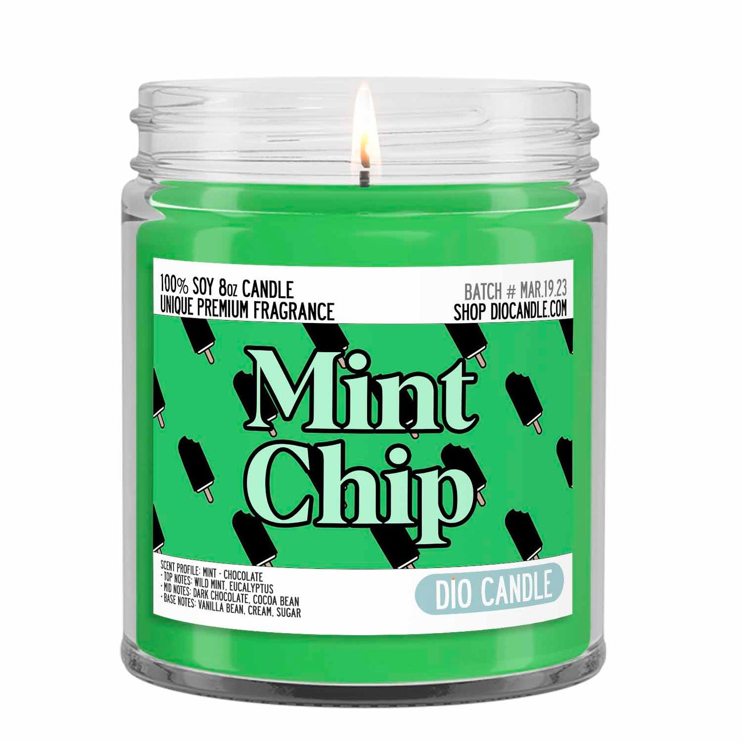 Mint Chip Ice Cream Candle