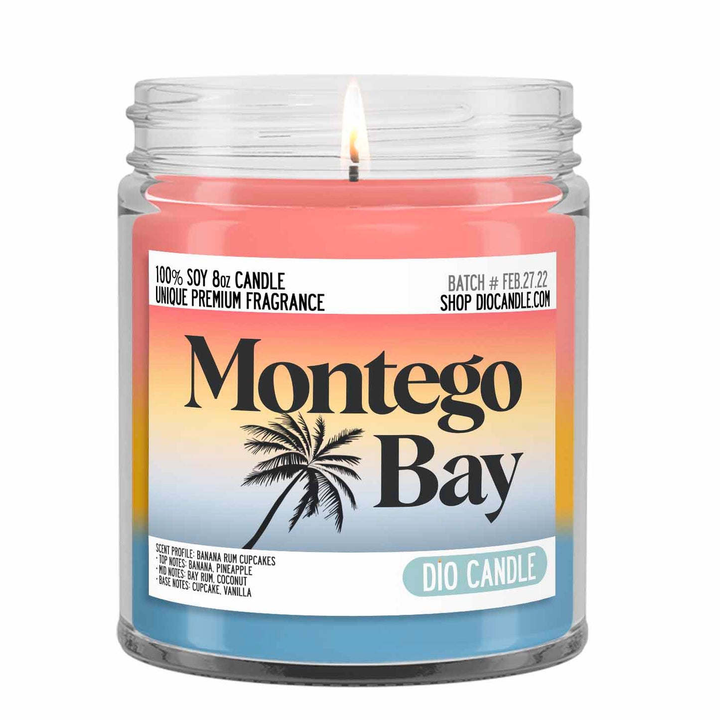 Montego Bay Cupcake Candle