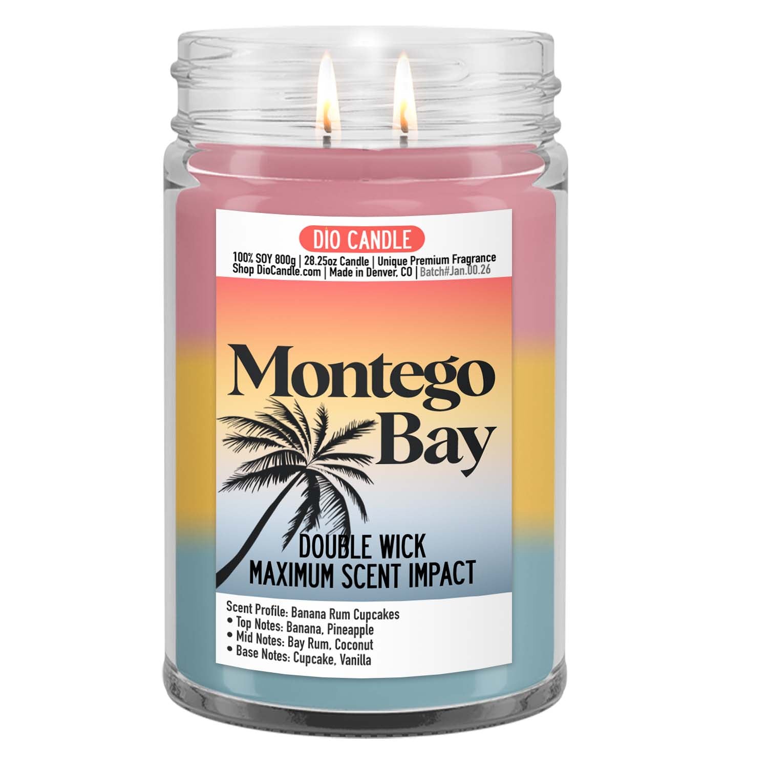 Montego Bay Cupcake Candle
