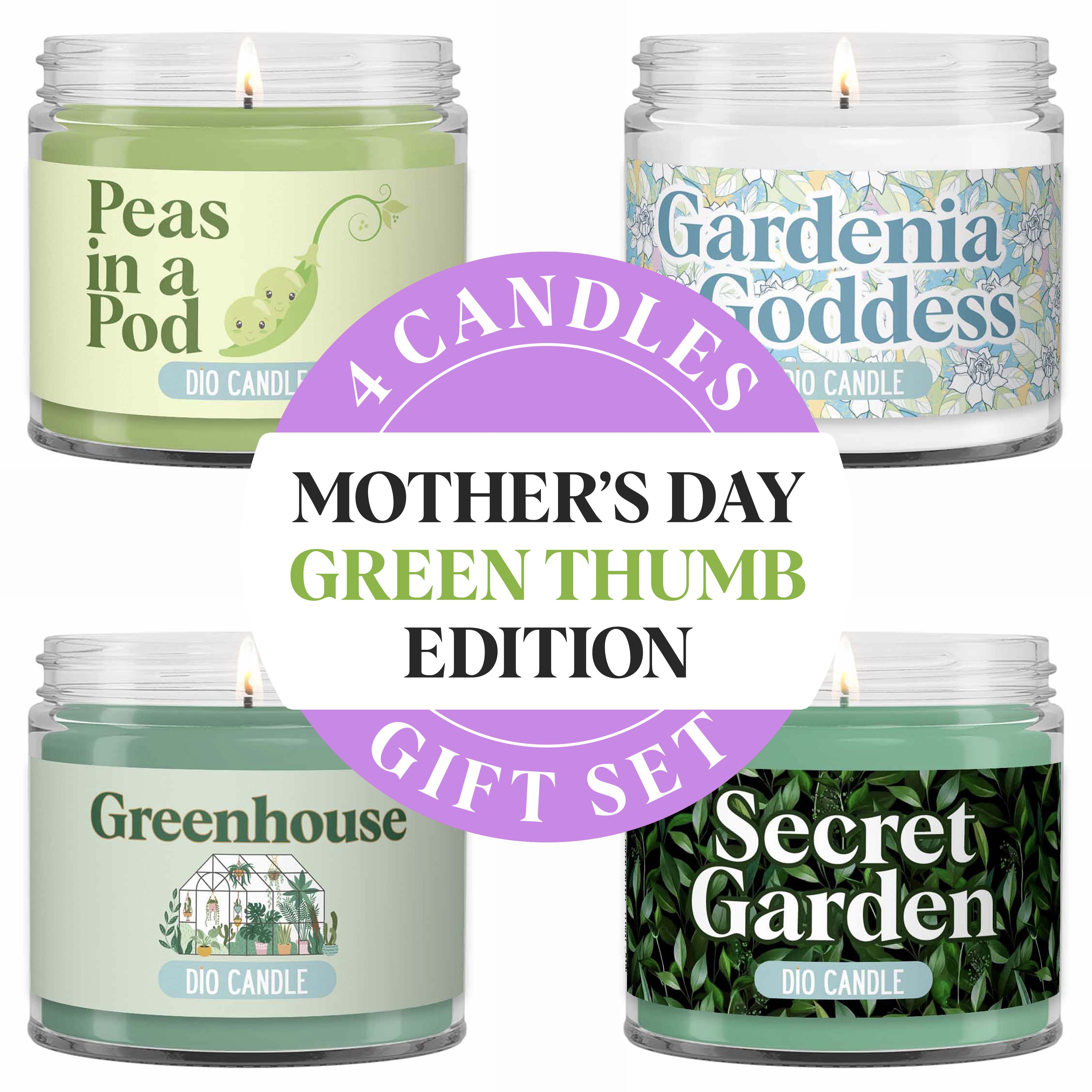 Mother's Day Green Thumb Candle Gift Set