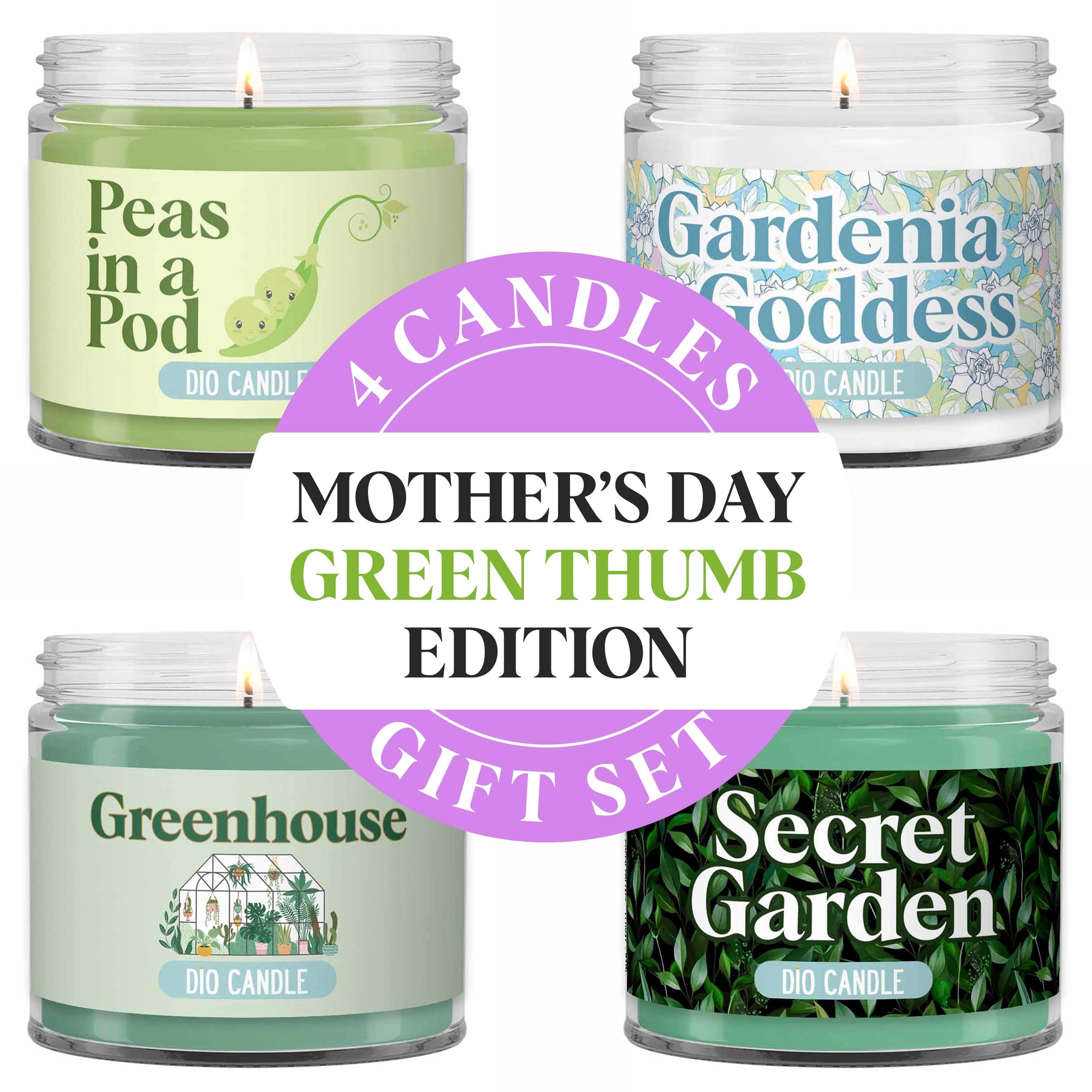 Mother's Day Green Thumb Candle Gift Set