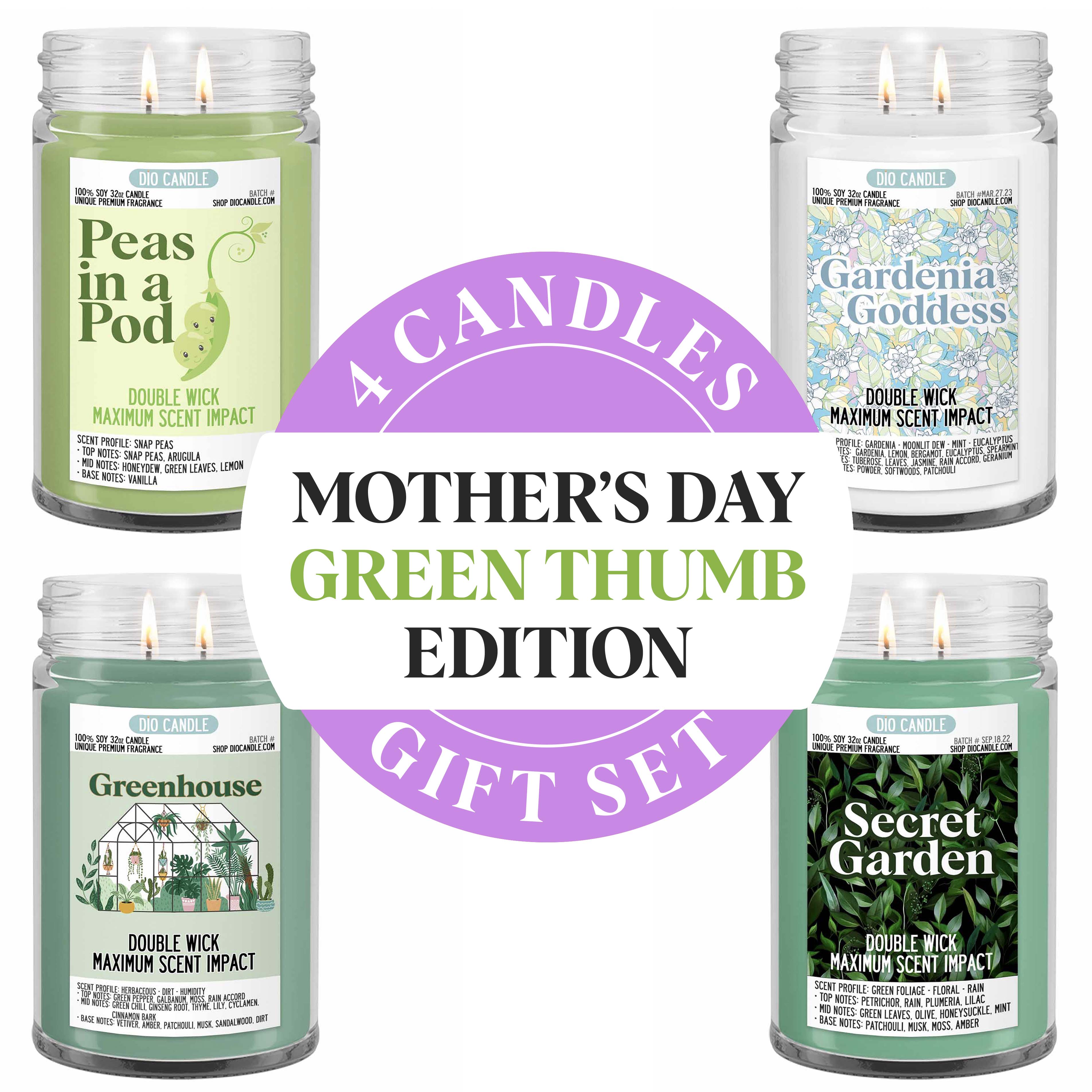 Mother's Day Green Thumb Candle Gift Set