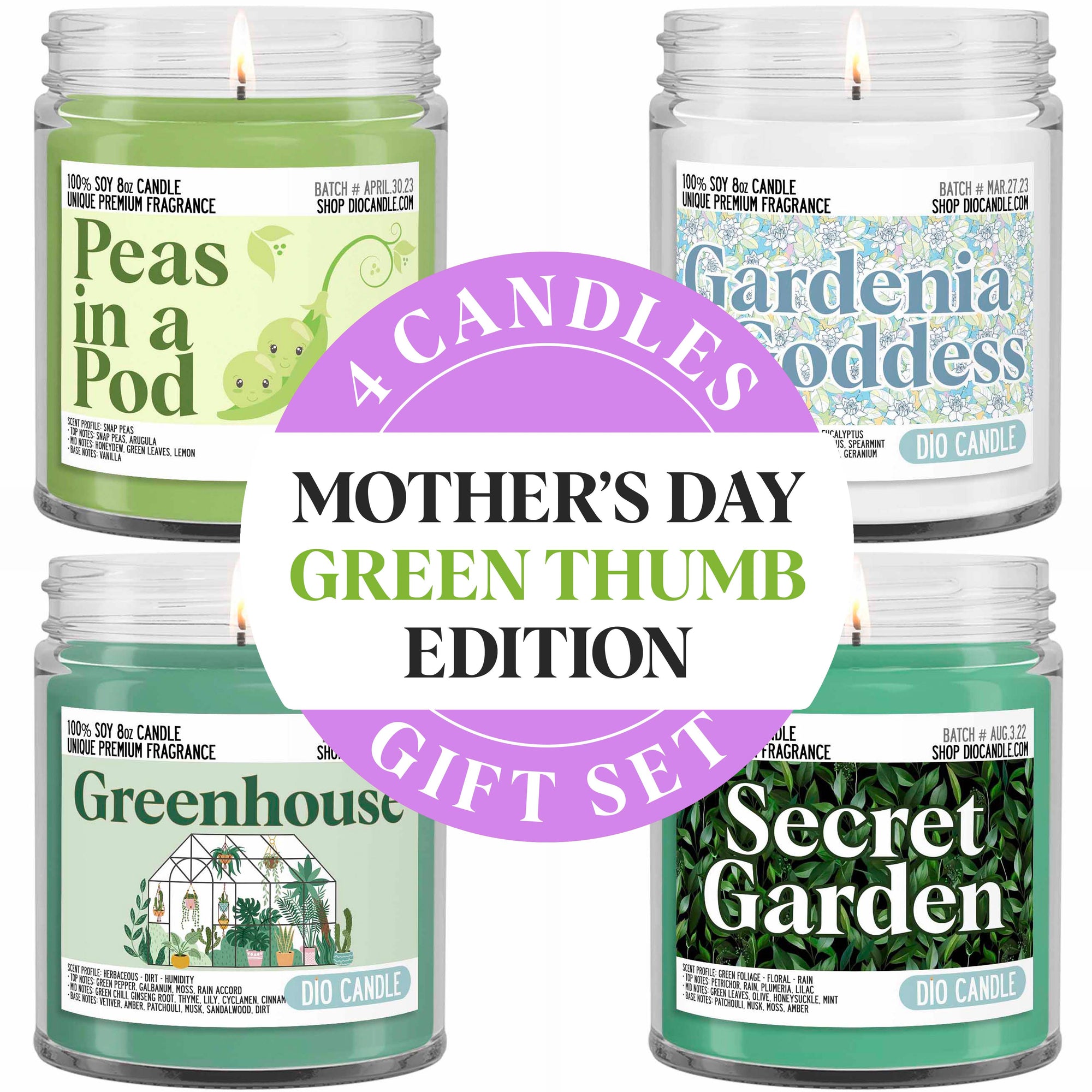 Mother's Day Green Thumb Candle Gift Set