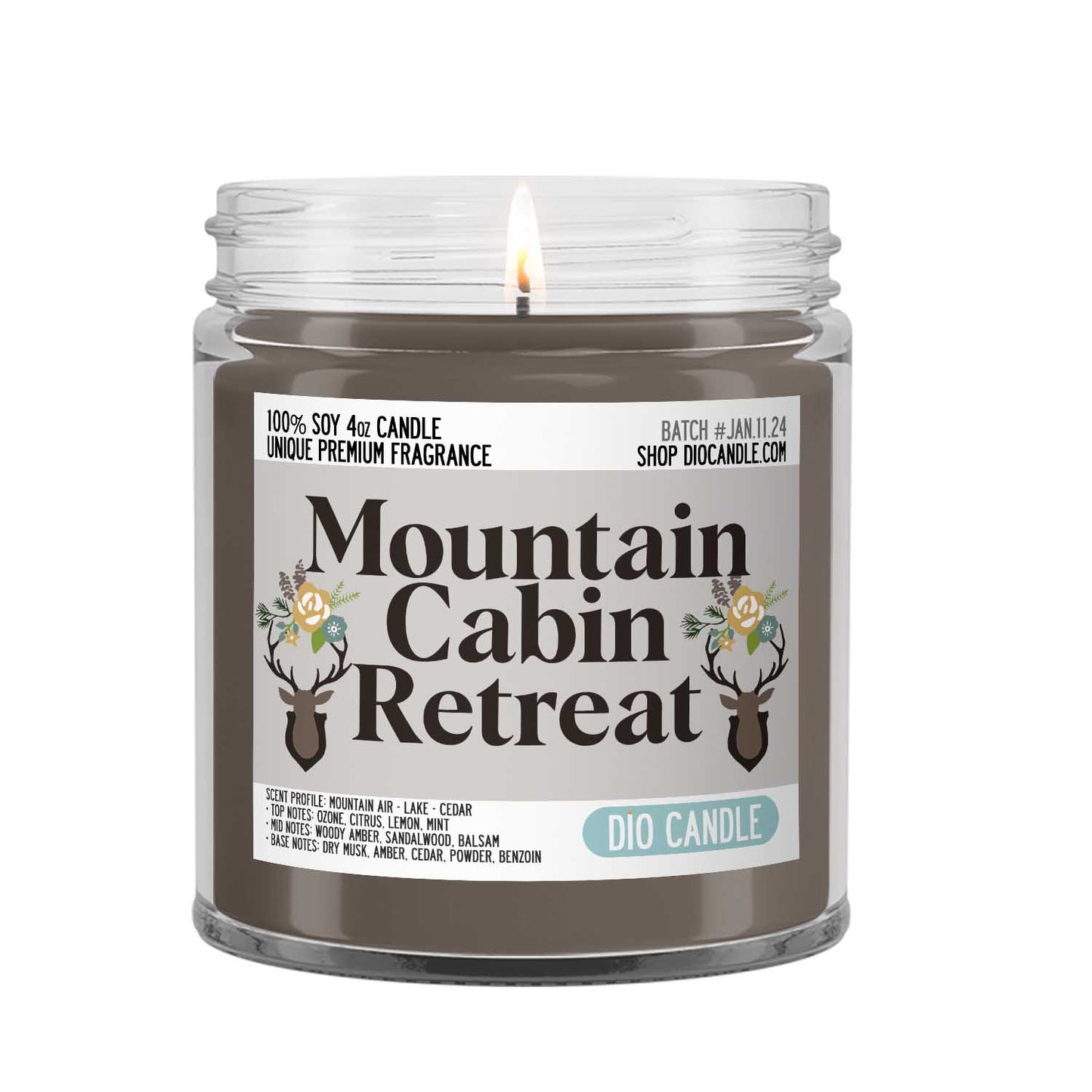 Mountain Cabin Retreat Candle