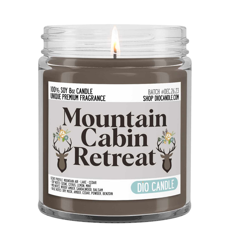 Mountain Cabin Retreat Candle