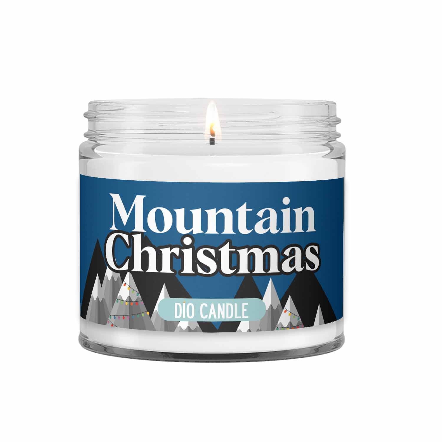 Mountain Christmas Candle