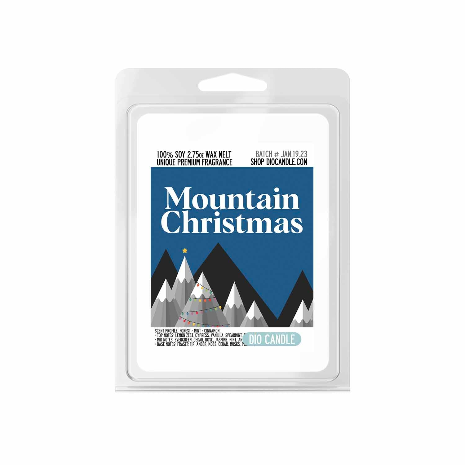 Mountain Christmas Candle