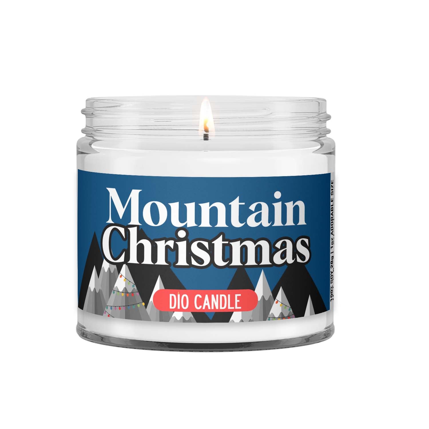Mountain Christmas Candle
