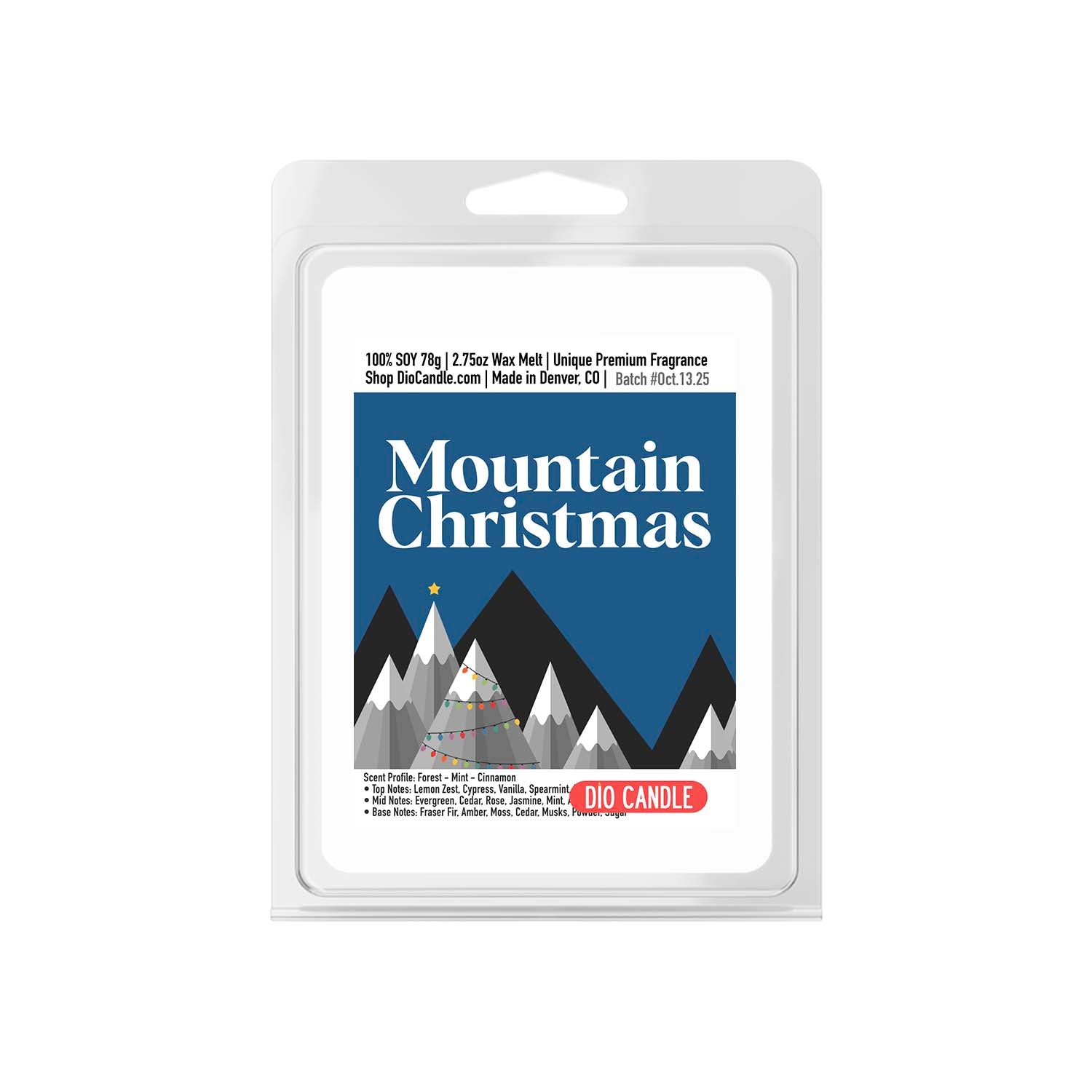 Mountain Christmas Candle