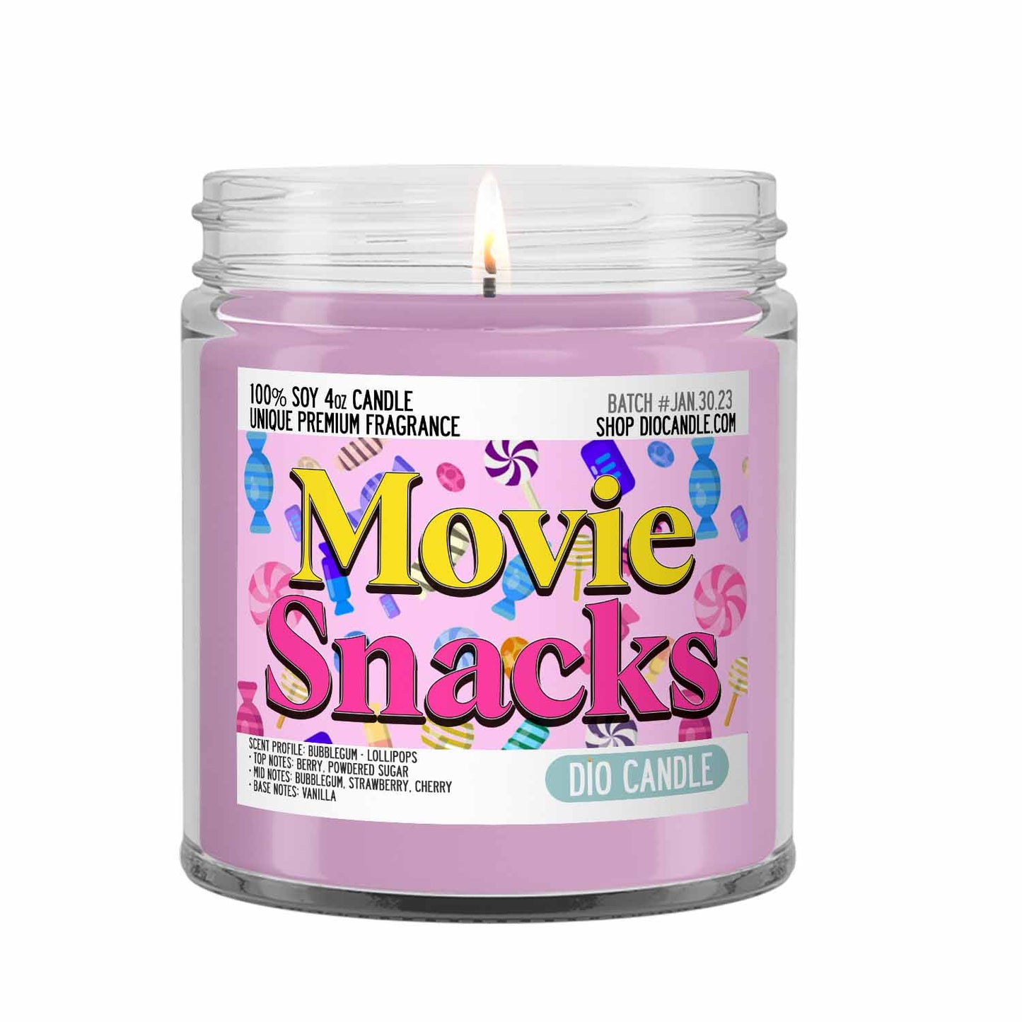 Movie Snacks Candle