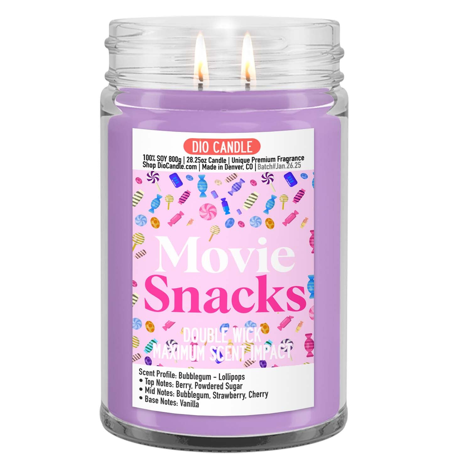 Movie Snacks Candle