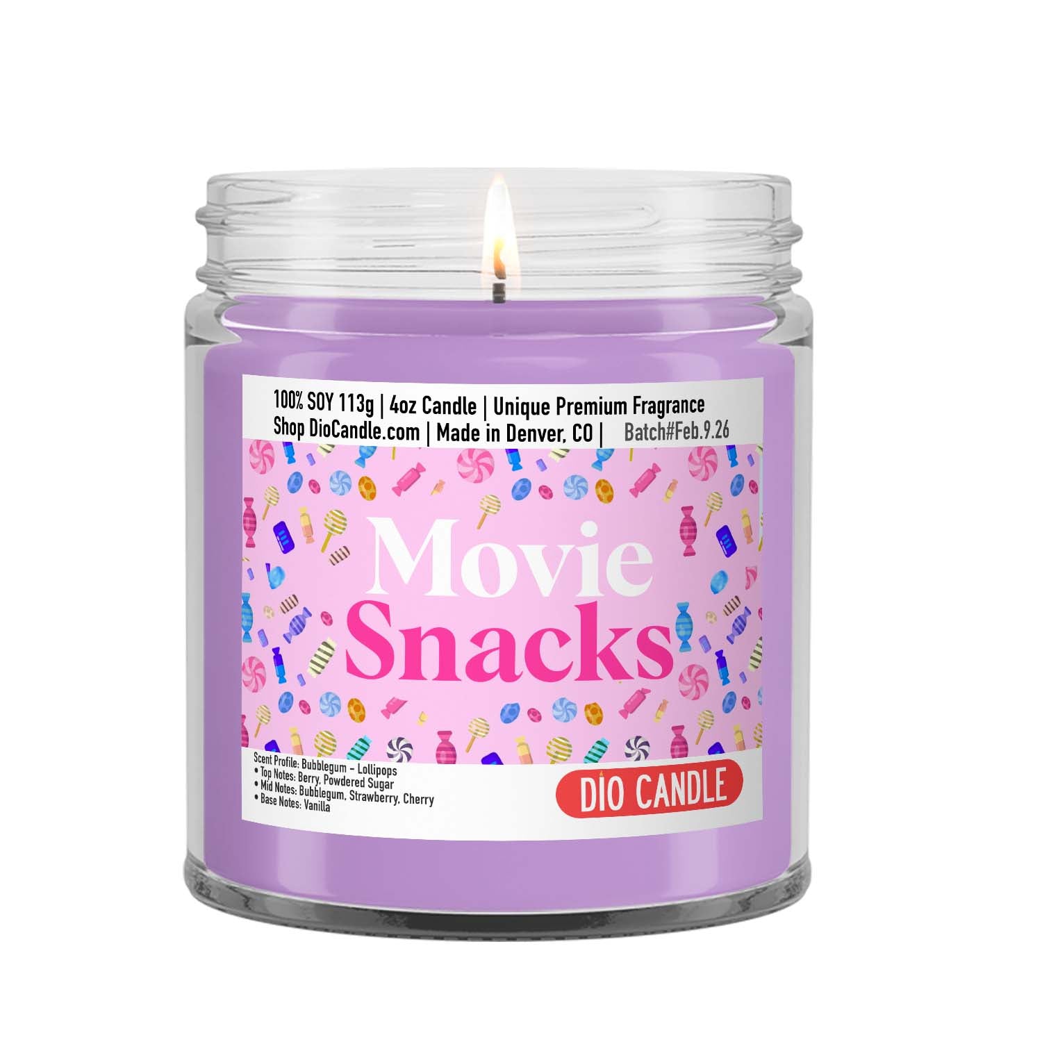 Movie Snacks Candle
