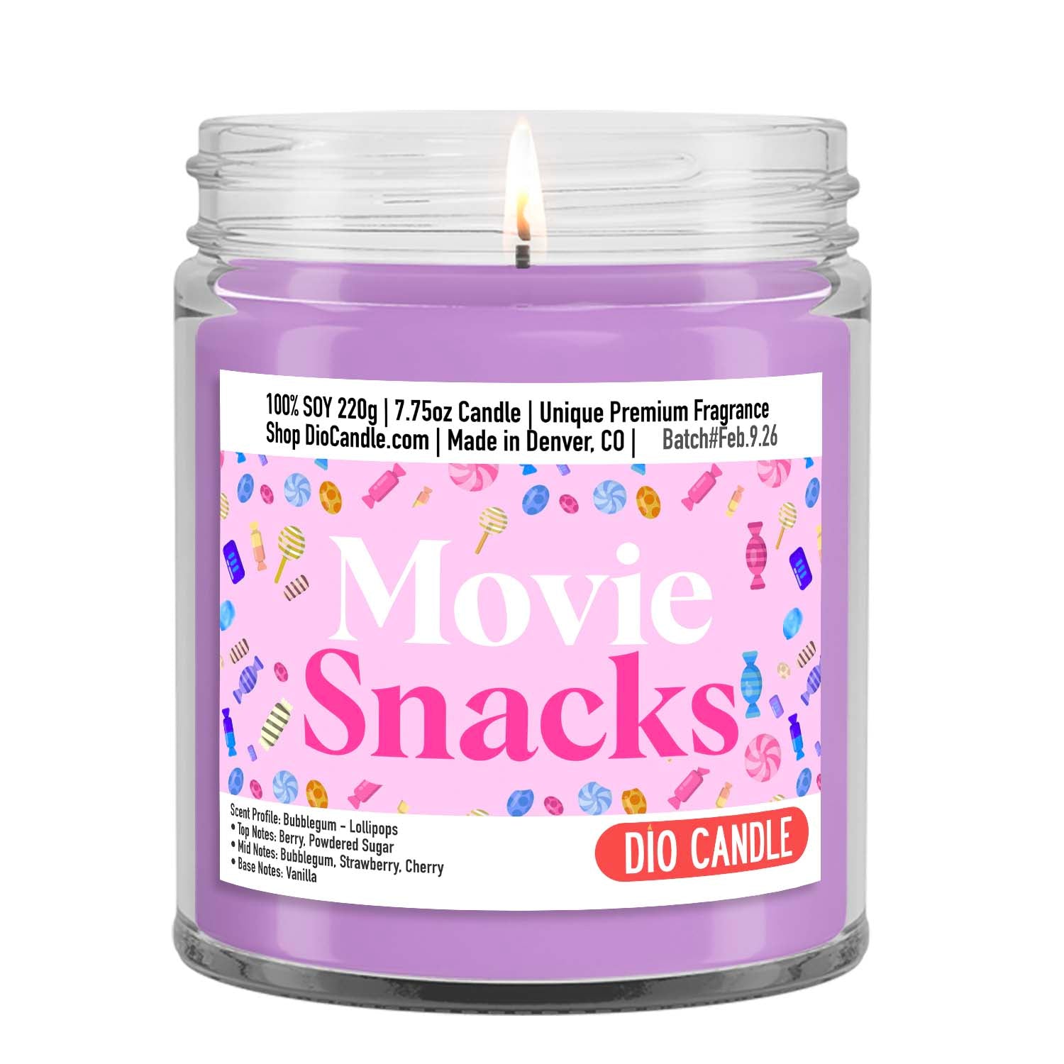 Movie Snacks Candle