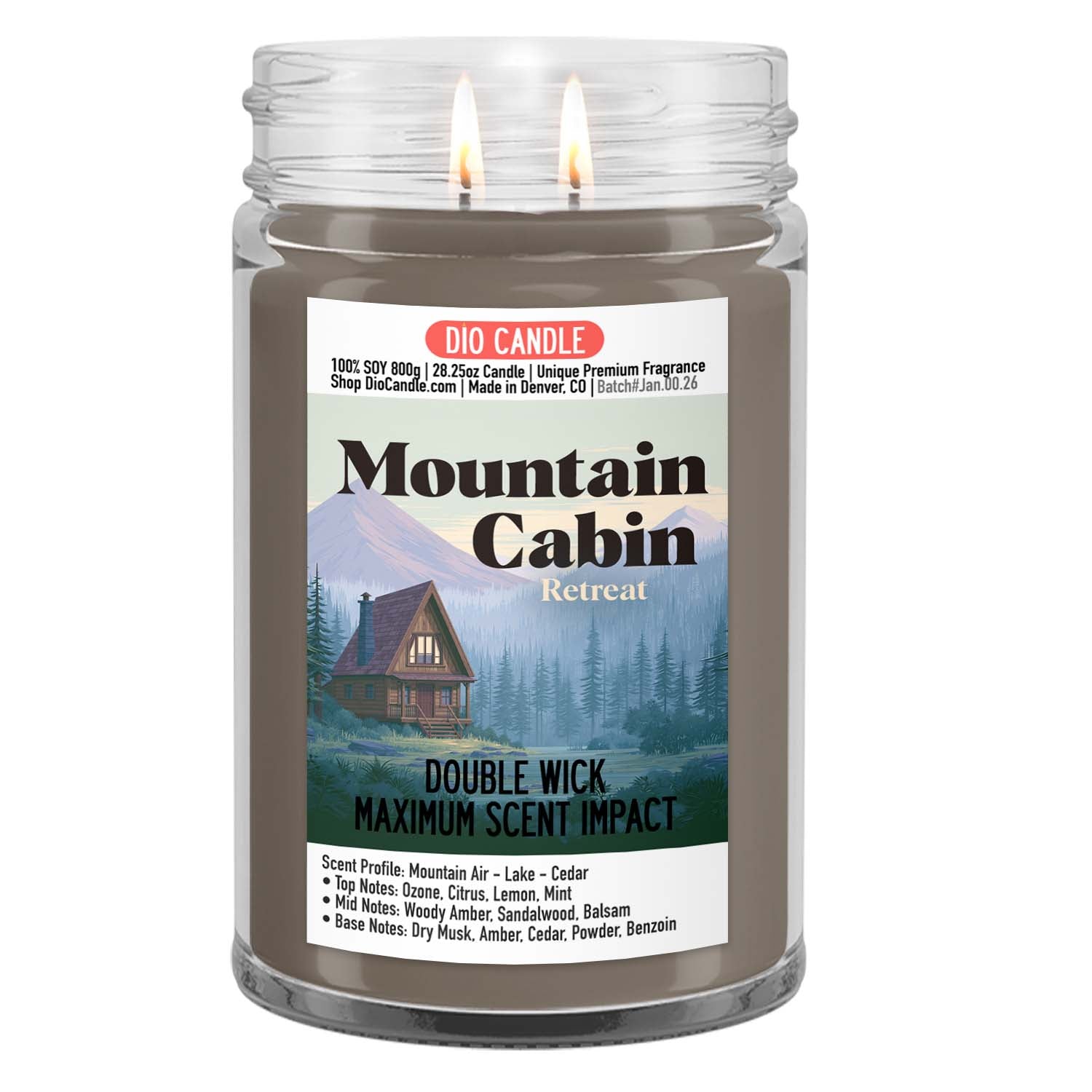 Mountain Cabin Retreat Candle
