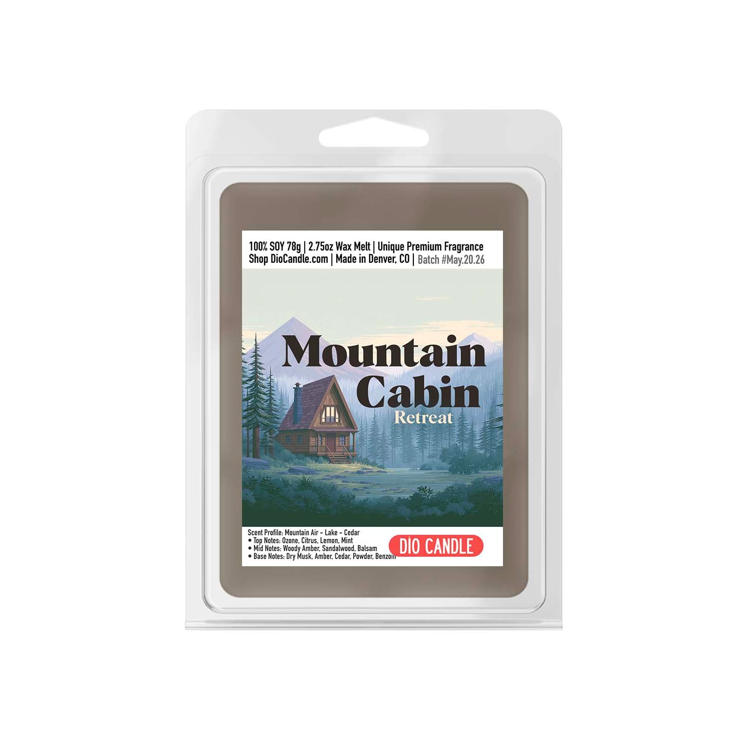 Mountain Cabin Retreat Candle