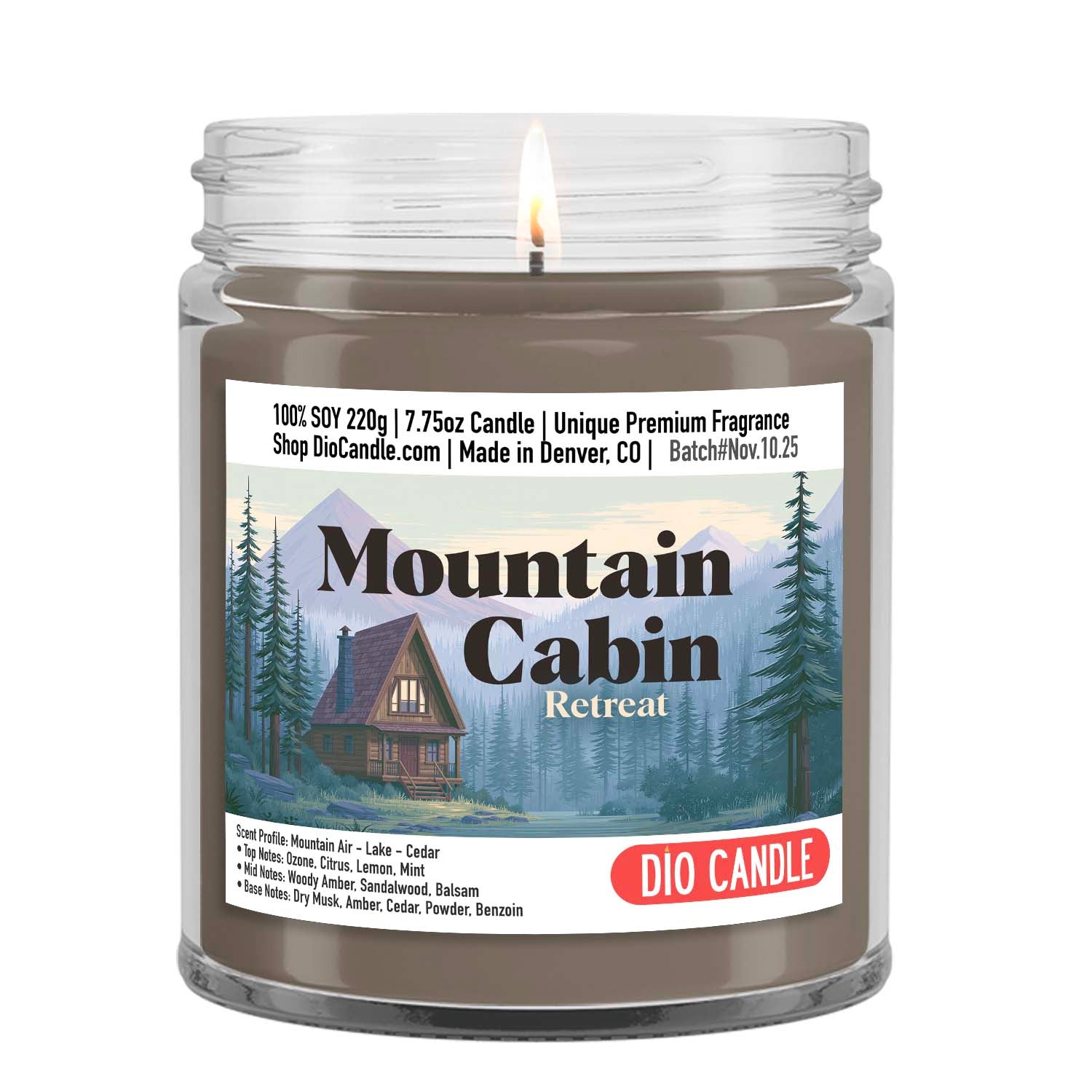 Mountain Cabin Retreat Candle