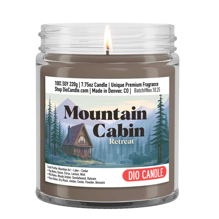 Mountain Cabin Retreat Candle