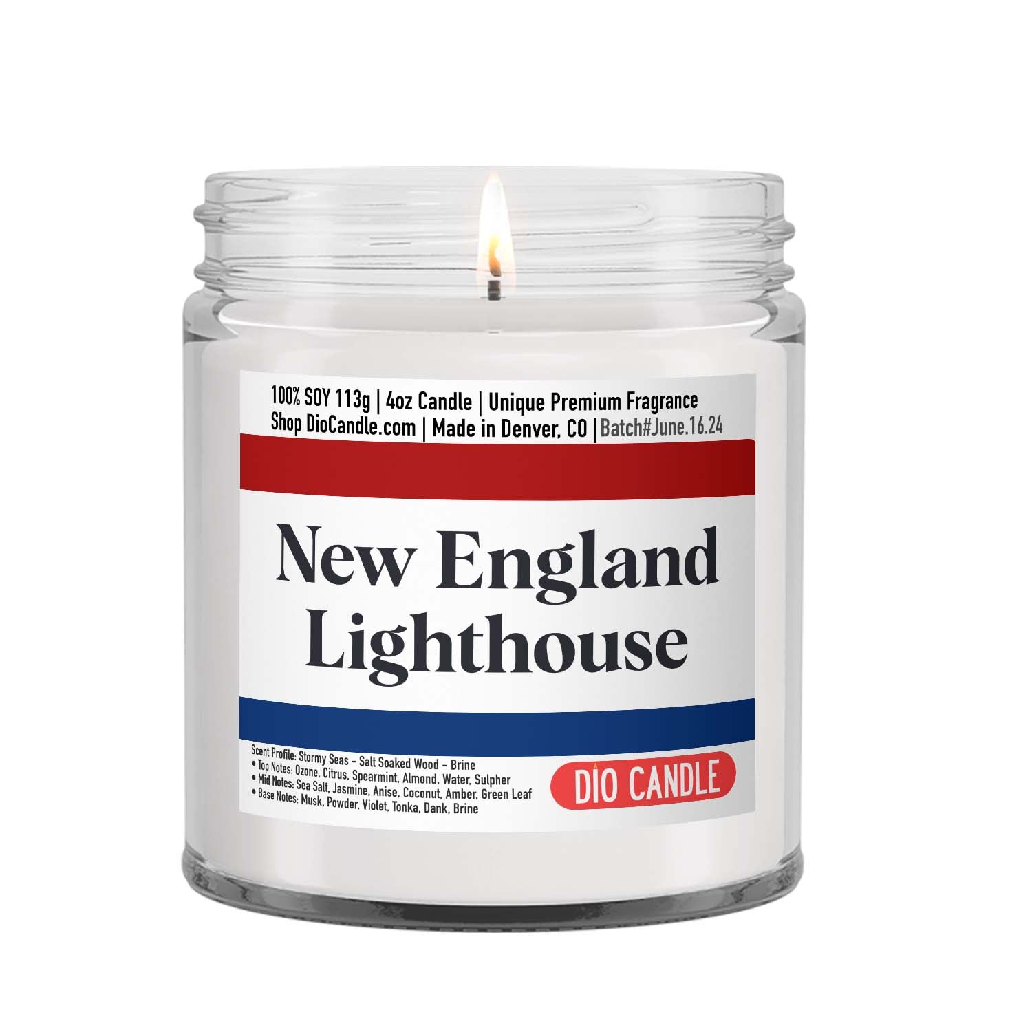 New England Lighthouse Candle