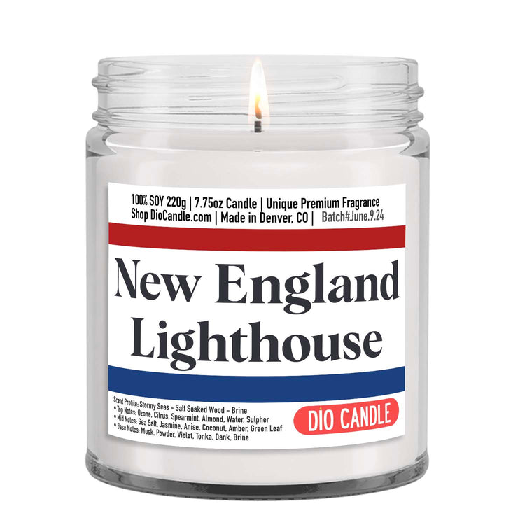 New England Lighthouse Candle
