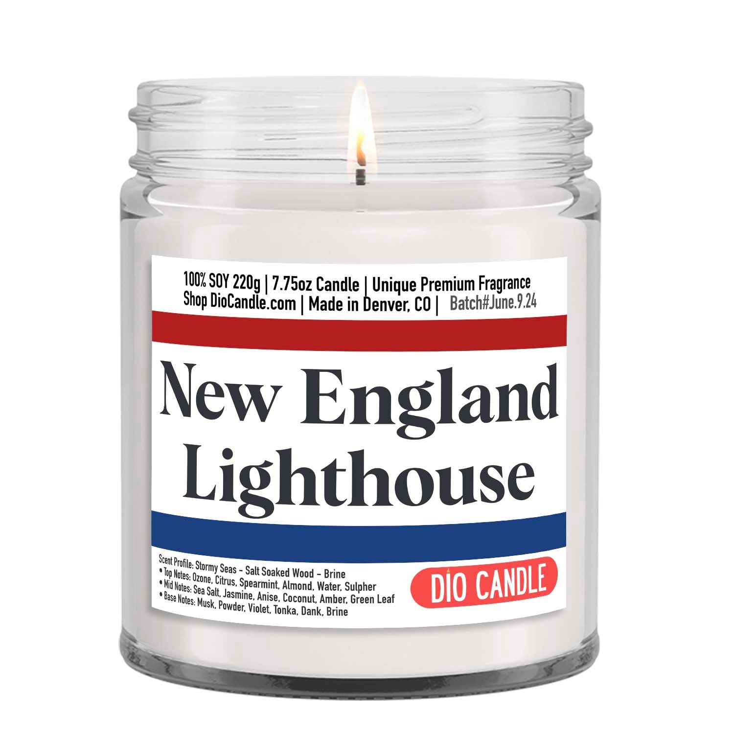 New England Lighthouse Candle