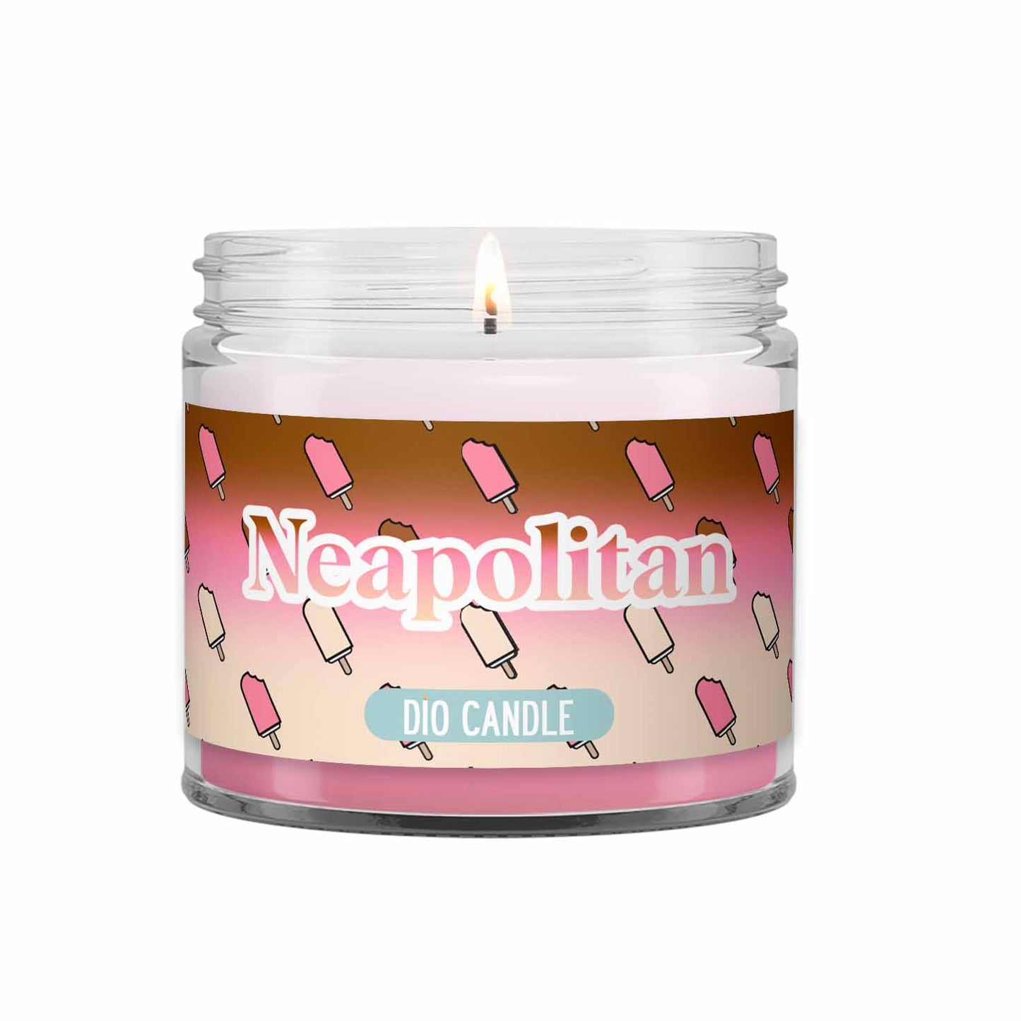 Neapolitan Ice Cream Candle