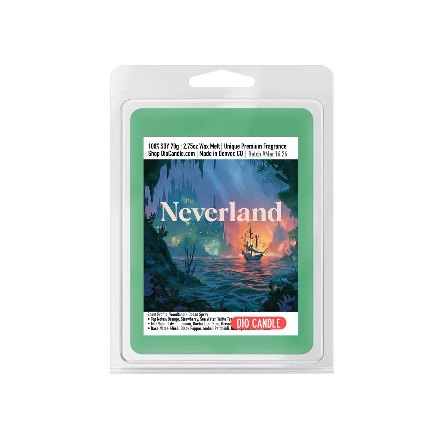 Never Never Land Candle