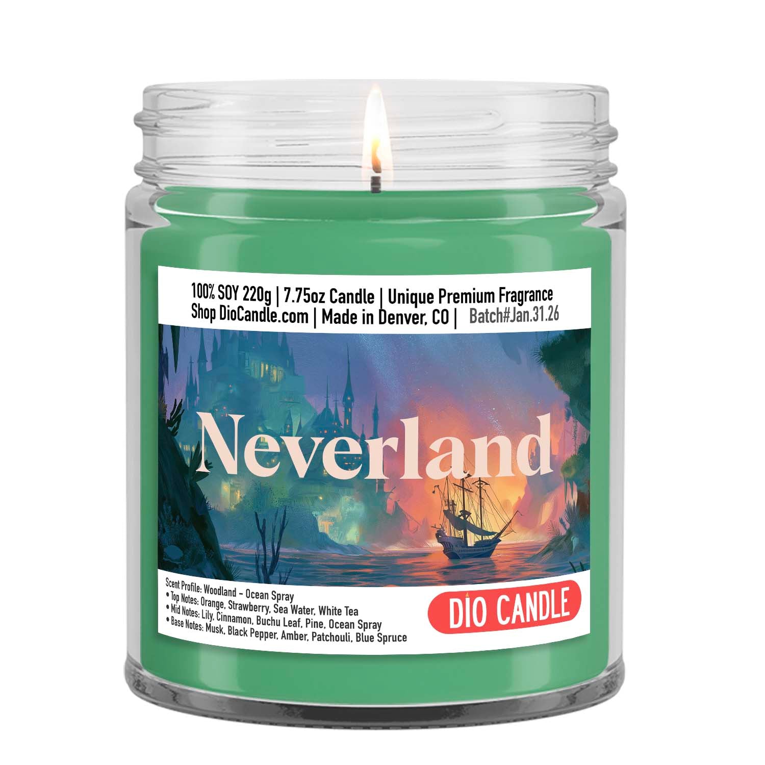 Never Never Land Candle