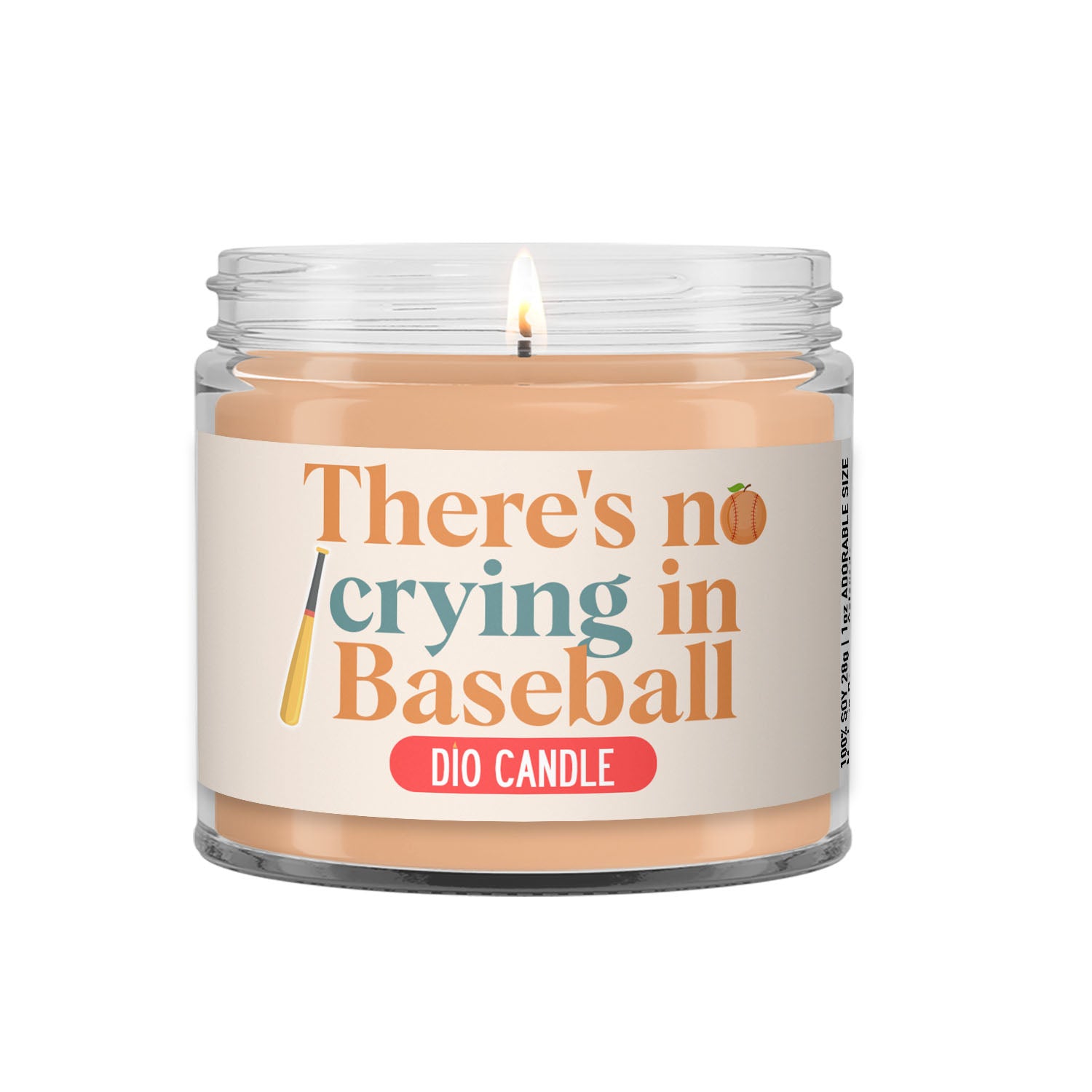 There's No Crying in Baseball Candle