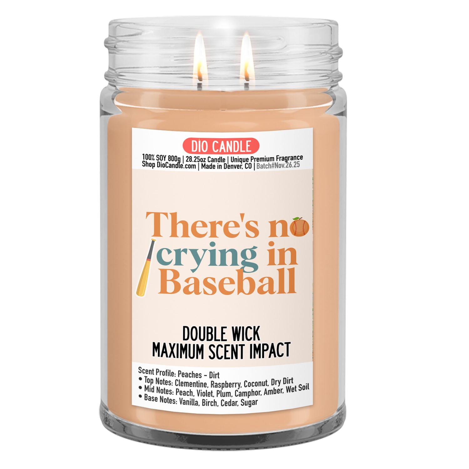 There's No Crying in Baseball Candle