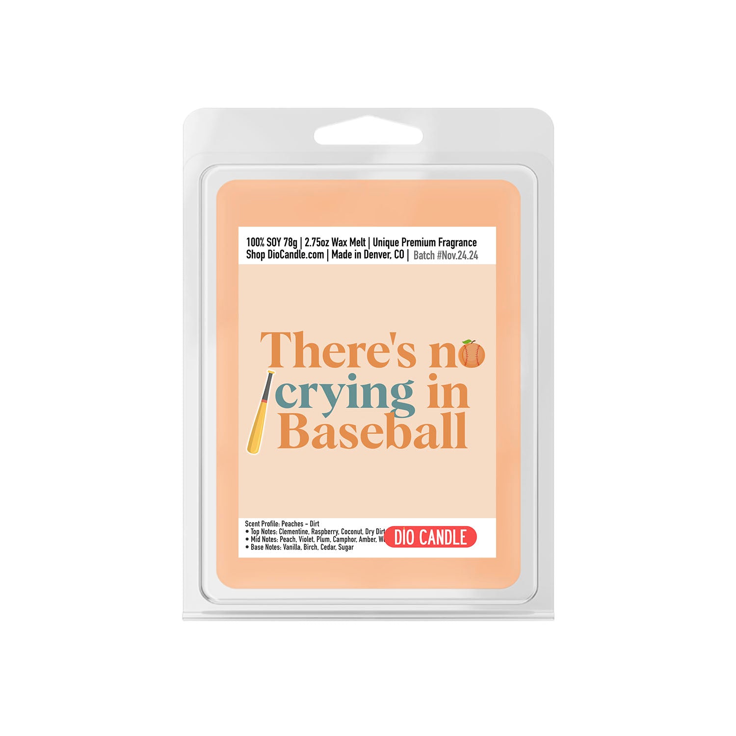 There's No Crying in Baseball Candle