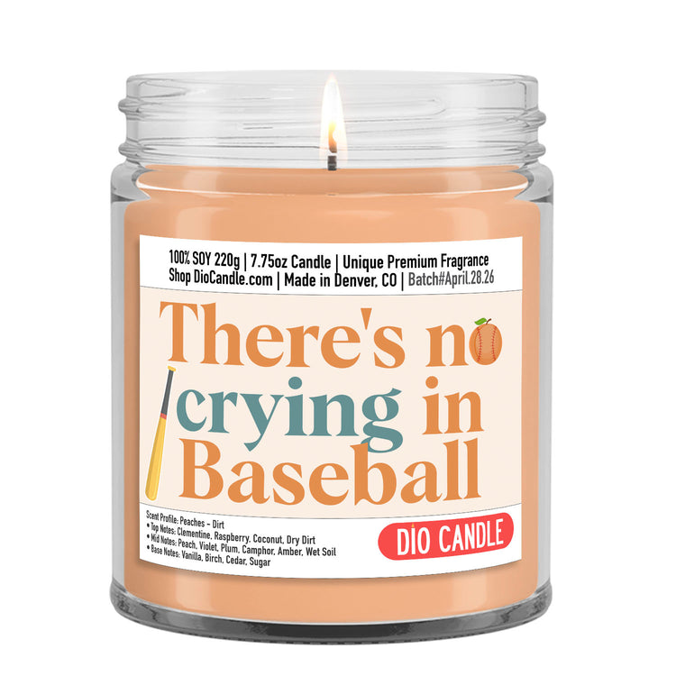 There's No Crying in Baseball Candle