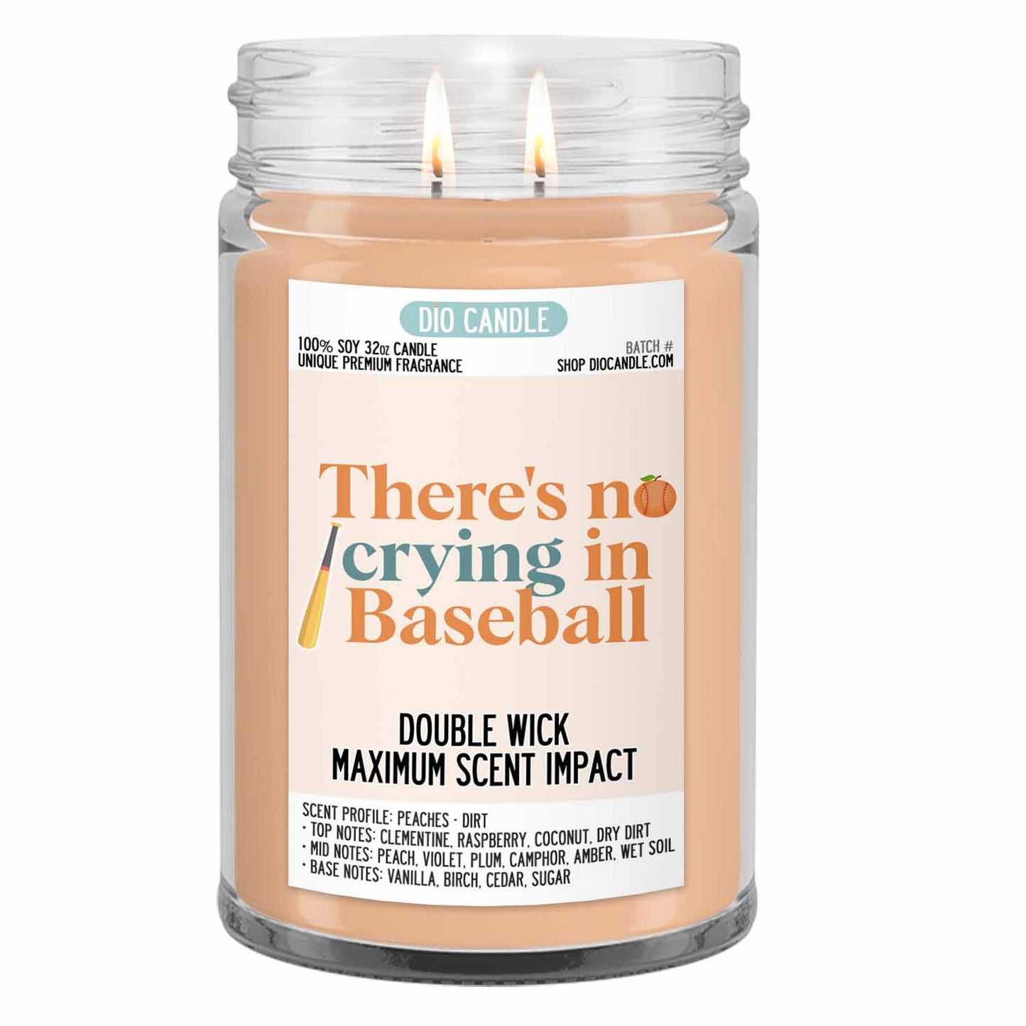 There's No Crying in Baseball Candle