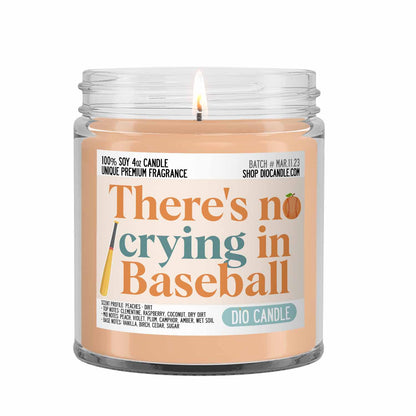 There's No Crying in Baseball Candle