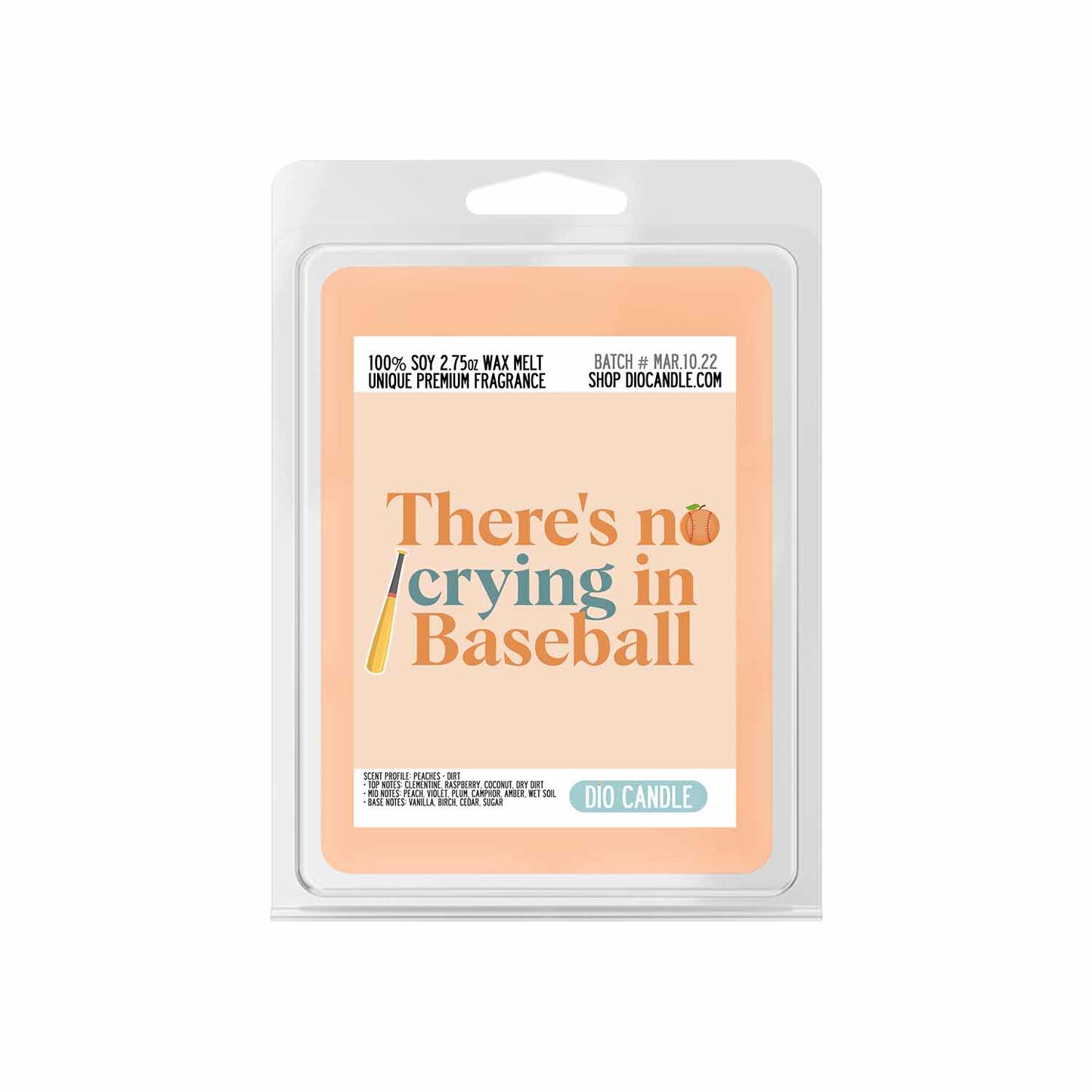 There's No Crying in Baseball Candle