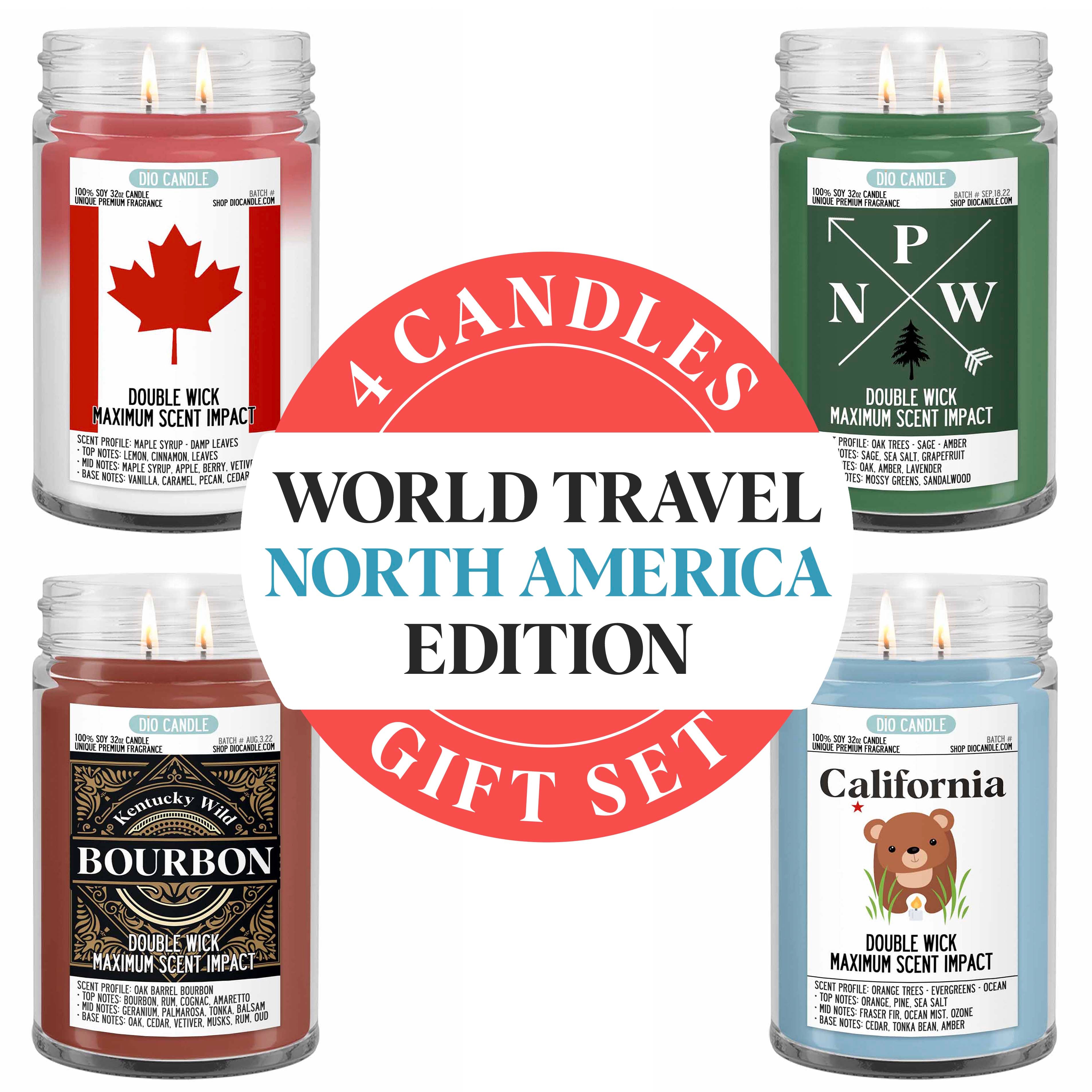 North American Candle Gift Set