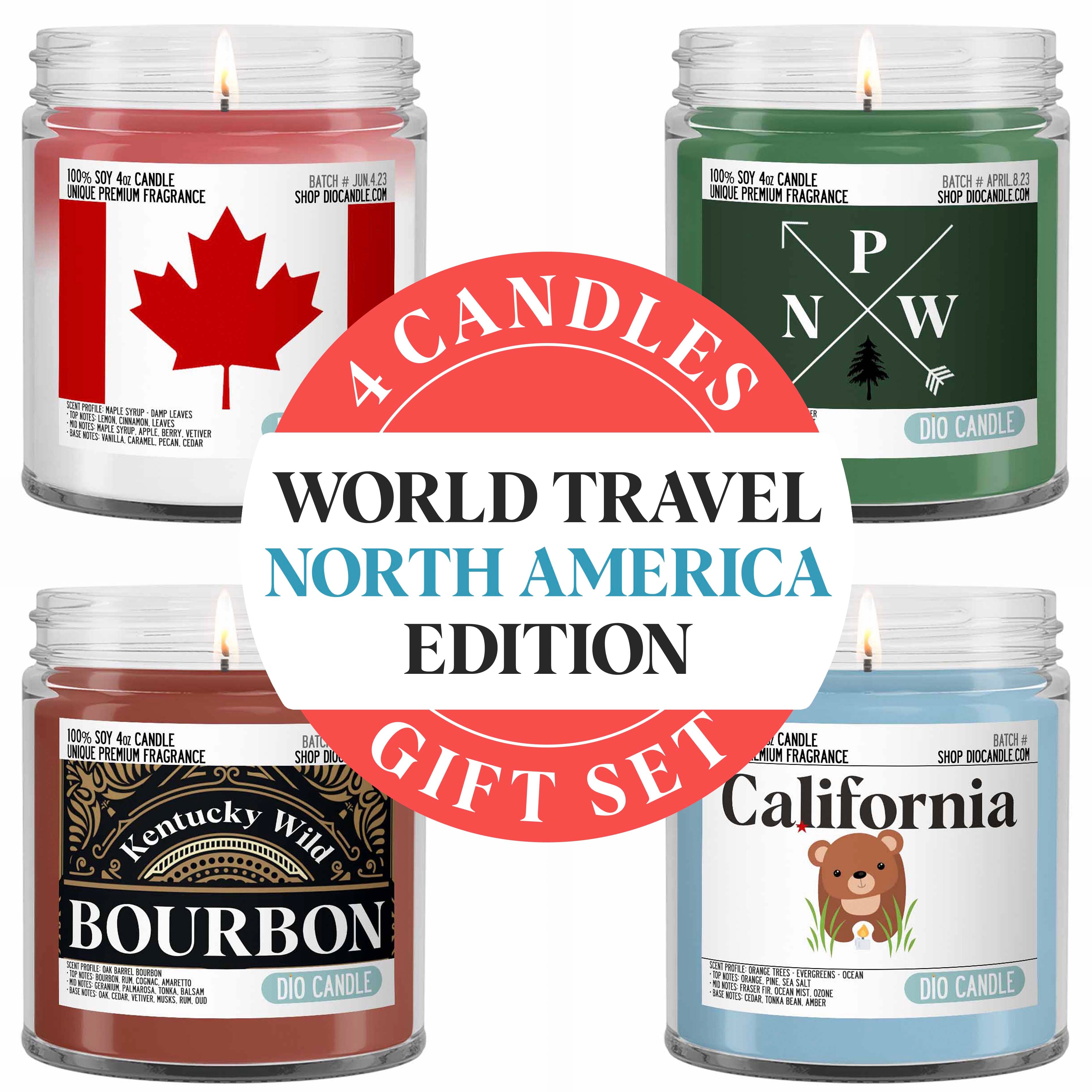 North American Candle Gift Set