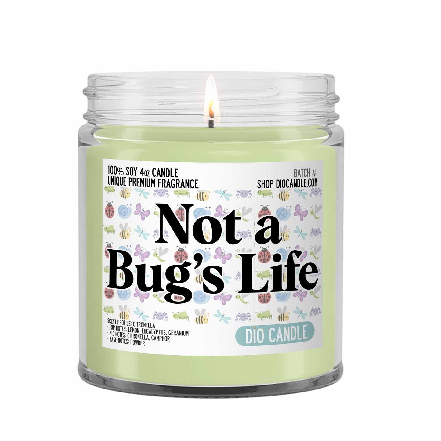 Not a Bug's Life Citronella Candle