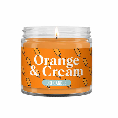 Orange and Cream Ice Cream Candle