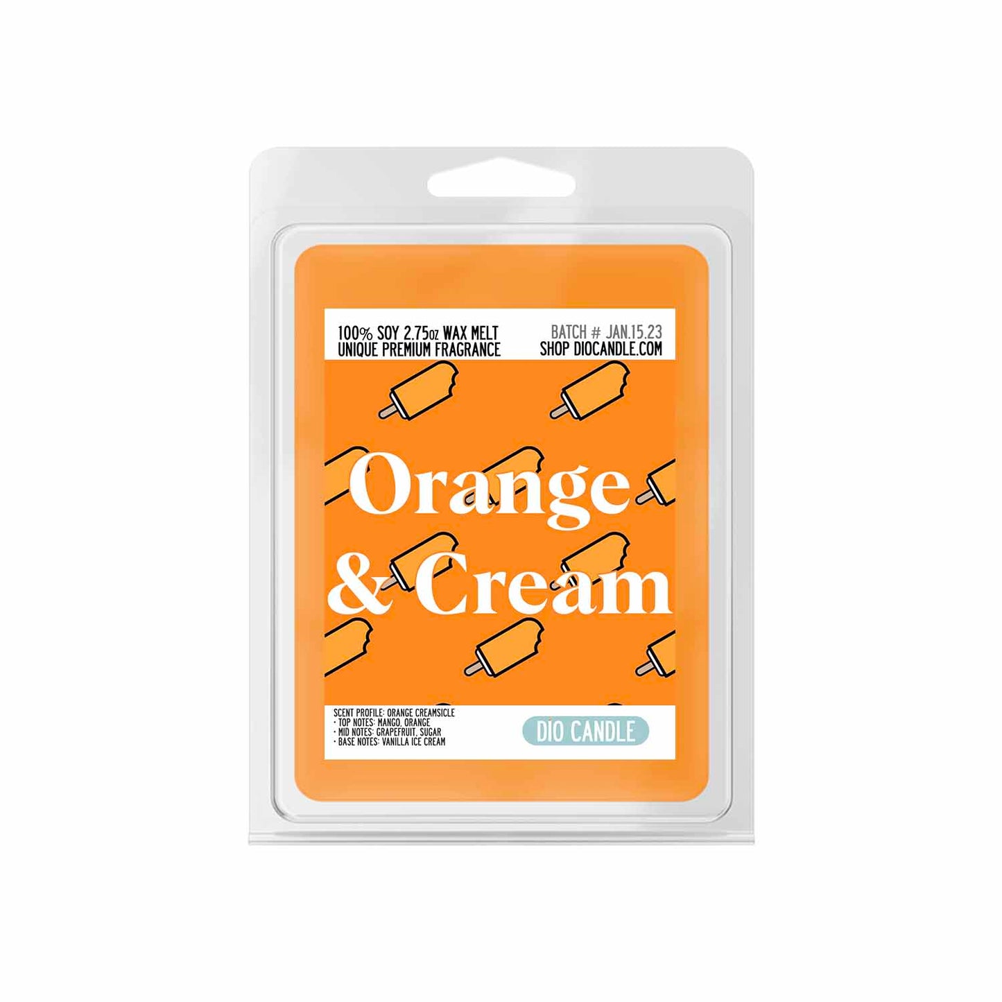 Orange and Cream Ice Cream Candle