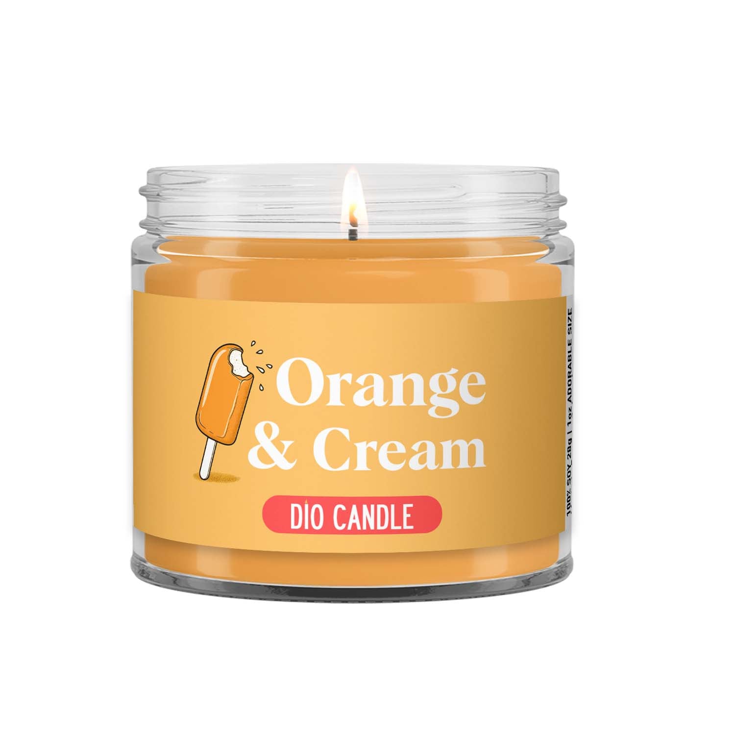 Orange and Cream Ice Cream Candle