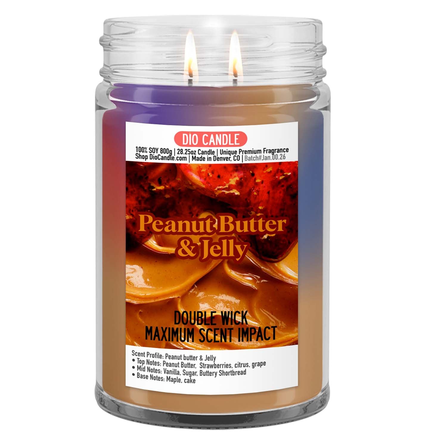 Peanut Butter and Jelly Candle