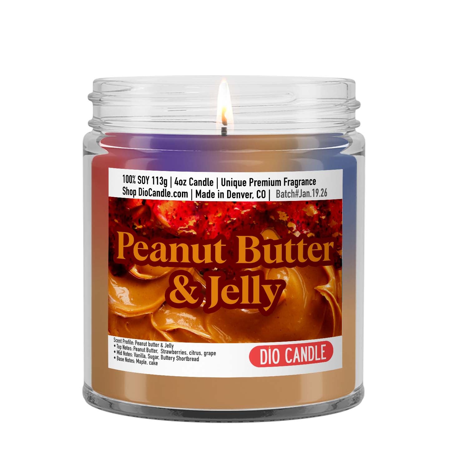 Peanut Butter and Jelly Candle