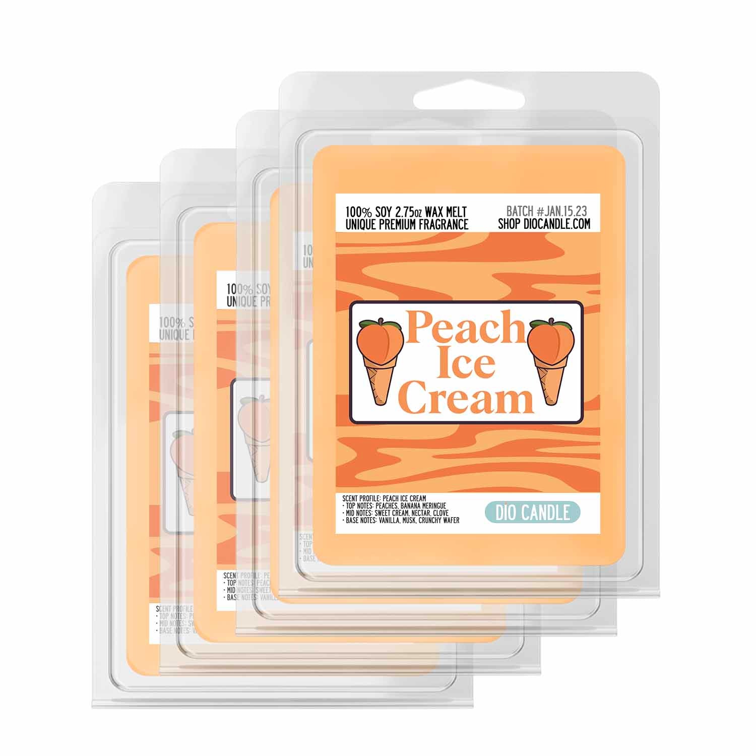 Peach Ice Cream Candle