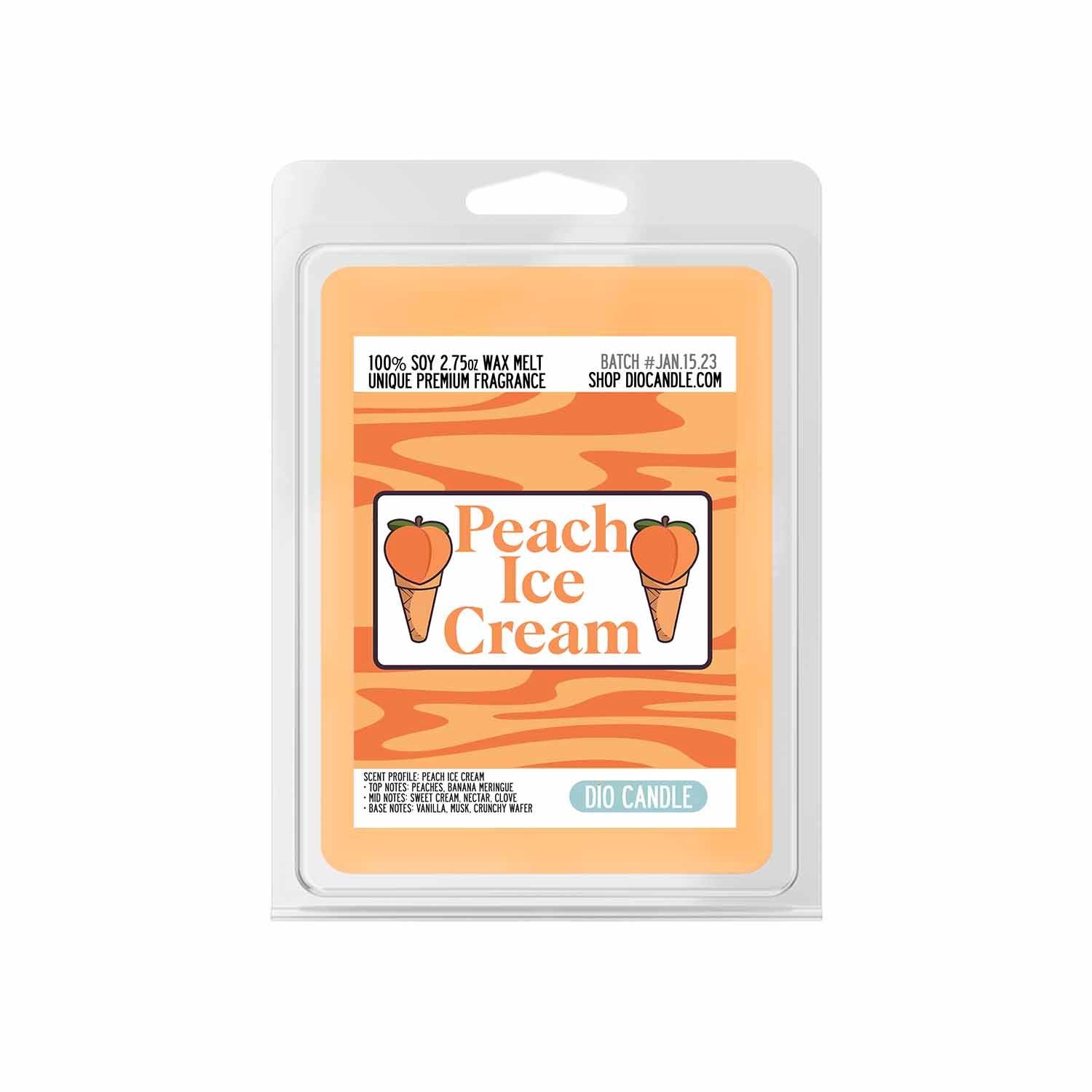 Peach Ice Cream Candle