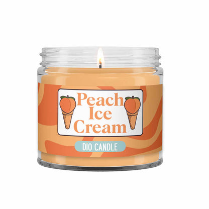 Peach Ice Cream Candle