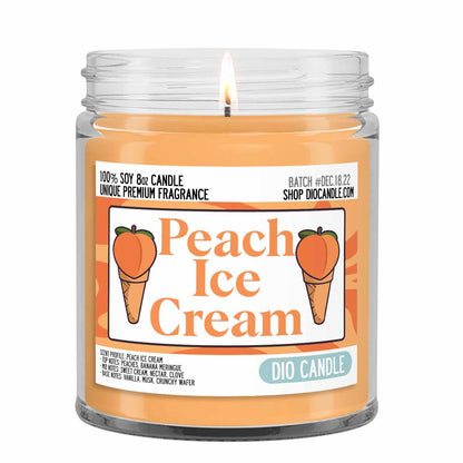 Peach Ice Cream Candle