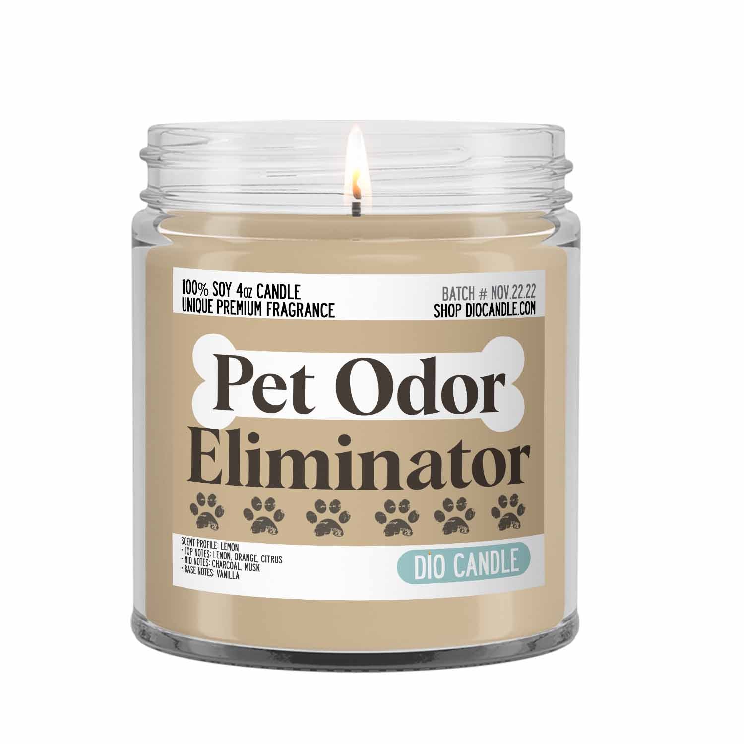 Pet shop deodorizer candle